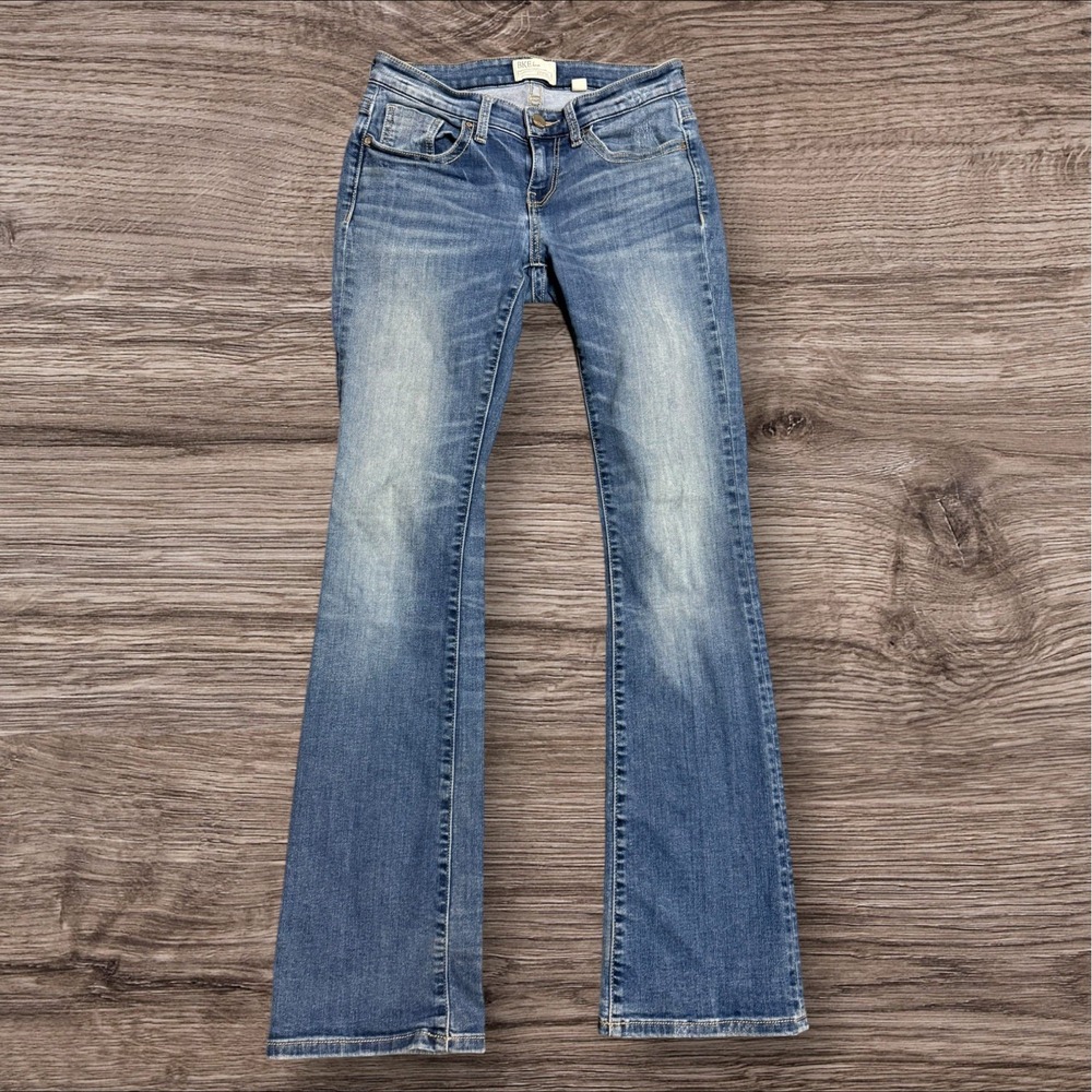 BKE Stella Slim Fit Low Rise Bootcut Jeans 27L Blue Stretch Denim Womens